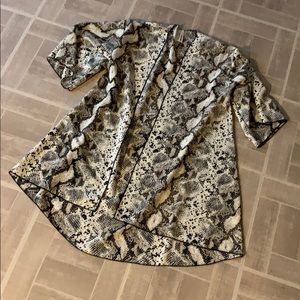 Snakeskin cardigan